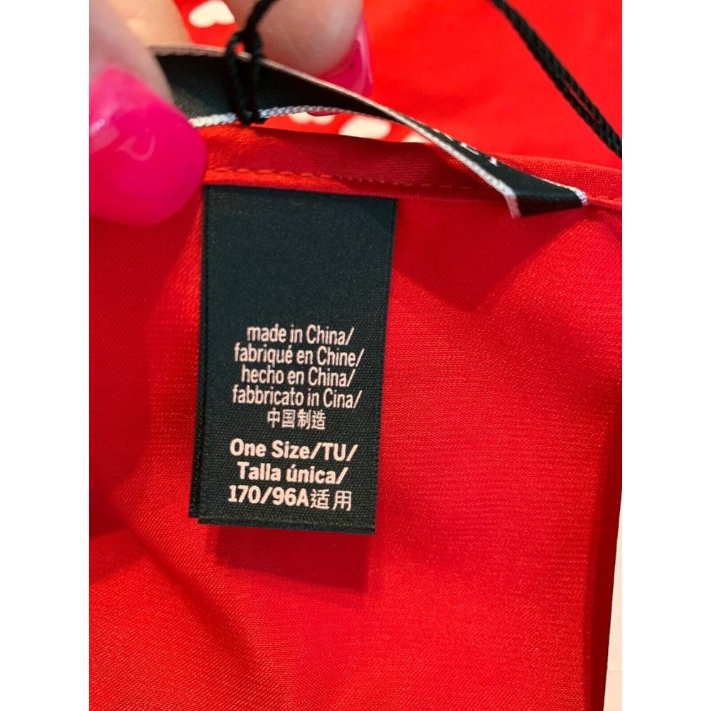 NWT Victorias Secret Kimono Robe One Size Red Love Open Front - Picture 7 of 10